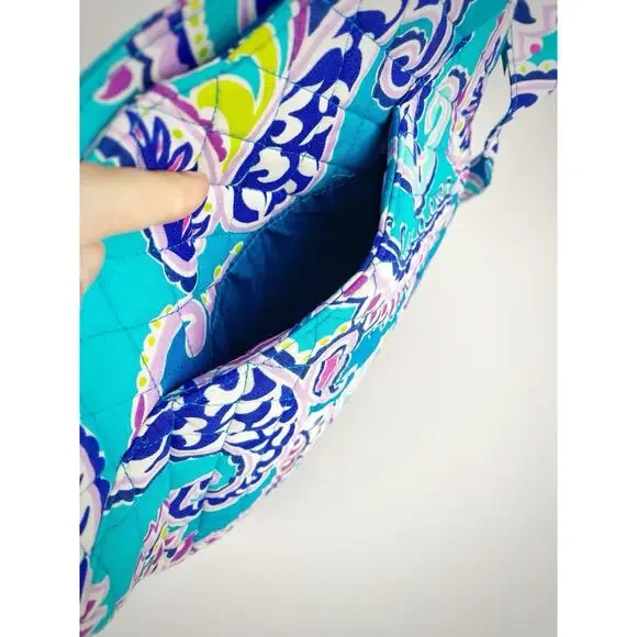 NWT Vera Bradley Trio Zip Hipster Crossbody Waikiki Paisley 24430-N11 Blue - Picture 7 of 8